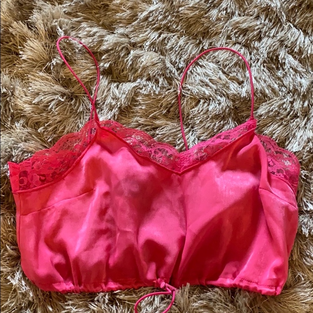 Urban Outfitters Hot Pink Crop Top